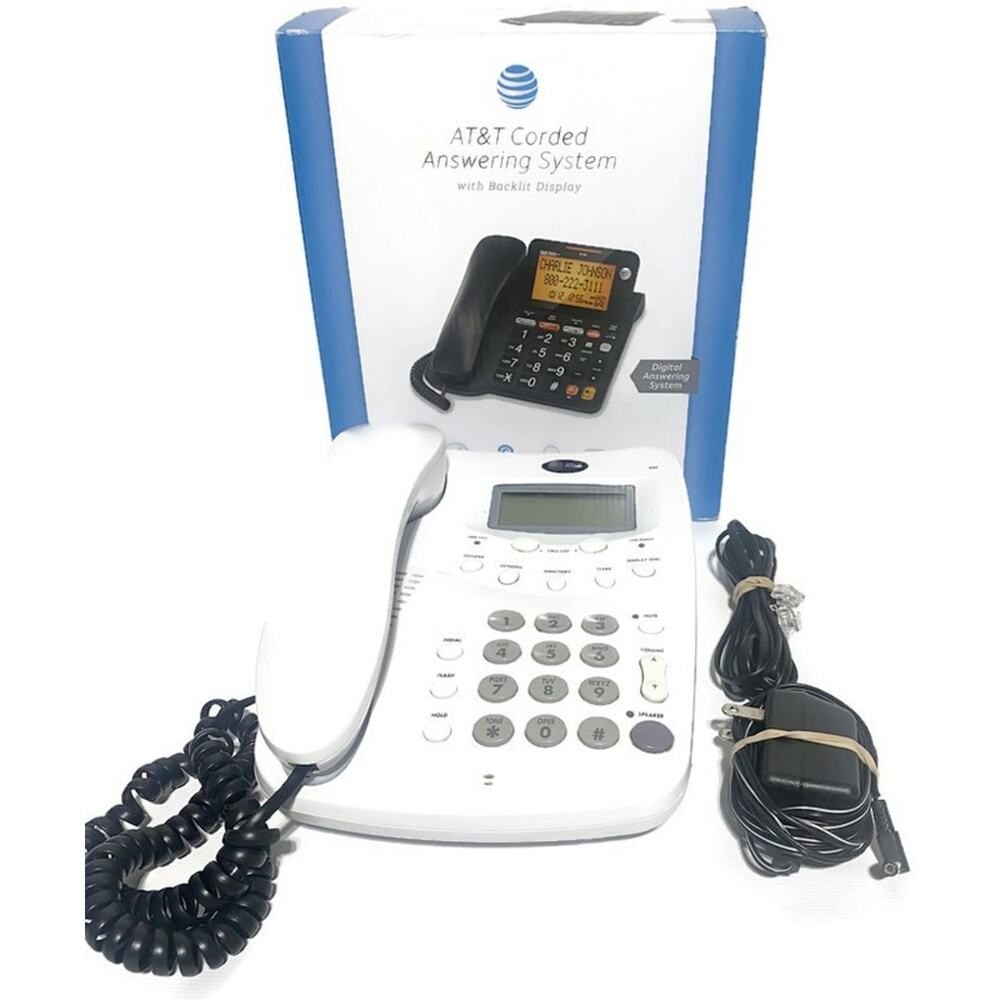AT&T CD4930 Corded Desk Phone w/Digital Answering System and Caller ID Landline